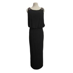 Xscape By Joanna Chen Vintage Formal Black Evening Dress Size 4